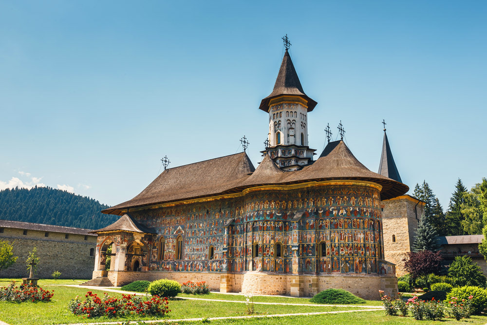 Painted monastery in Bucovina