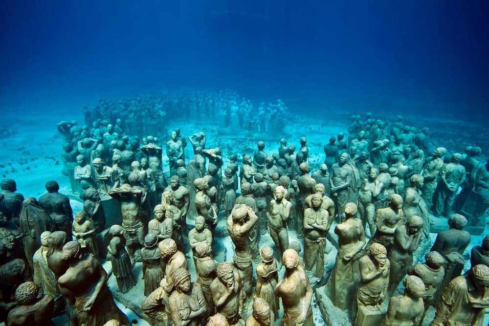 Underwater museum in Cancun
