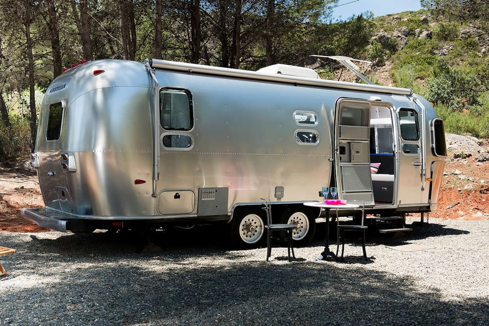 Retro airstream in Andalusia
