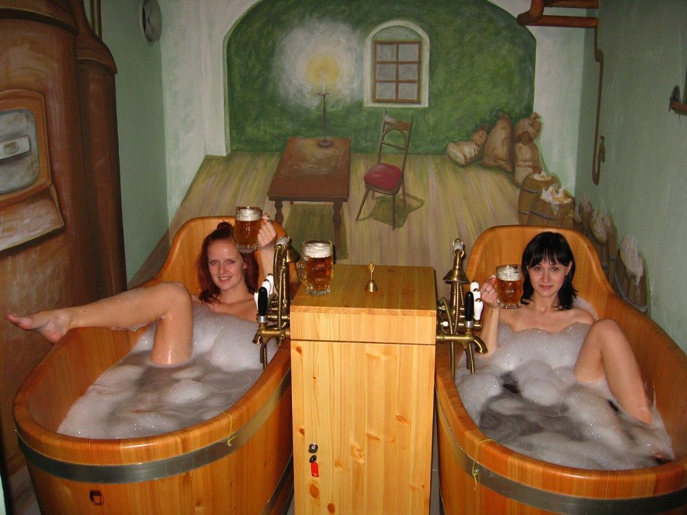 Girls at Beer Spa