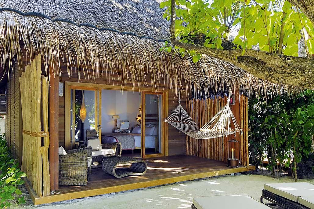 Beach house with hammock