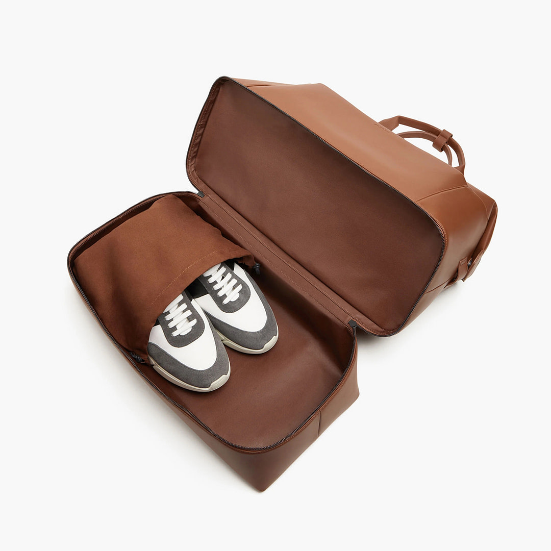 Travel Duffel Bag With Bottom Shoe Compartment Weekender Toiletry
