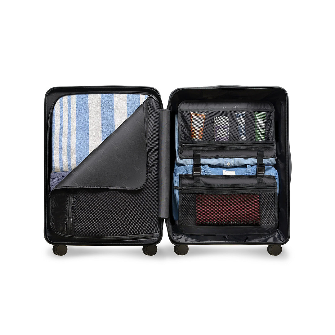 Lightest checked spinner luggage deals