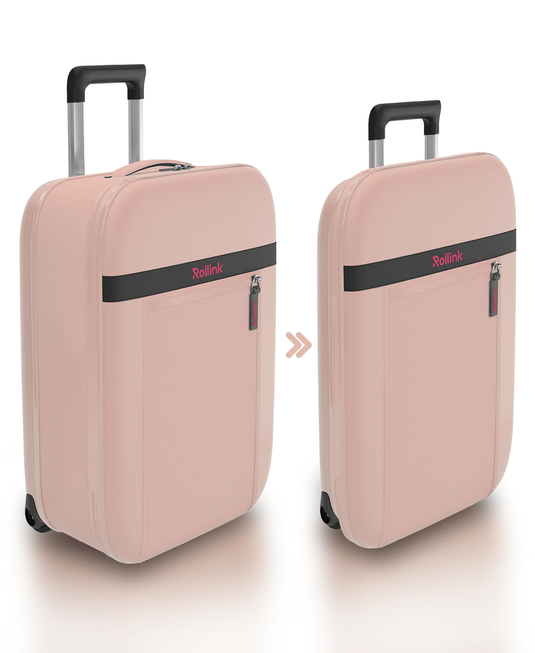 Pink Carry-On Suitcase