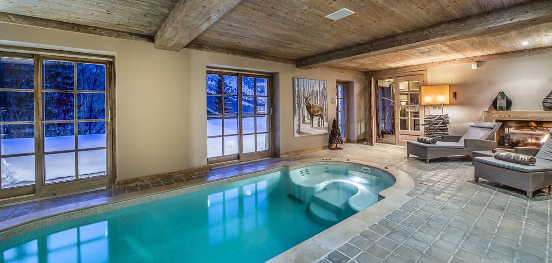 Chalet with indoor heated pool
