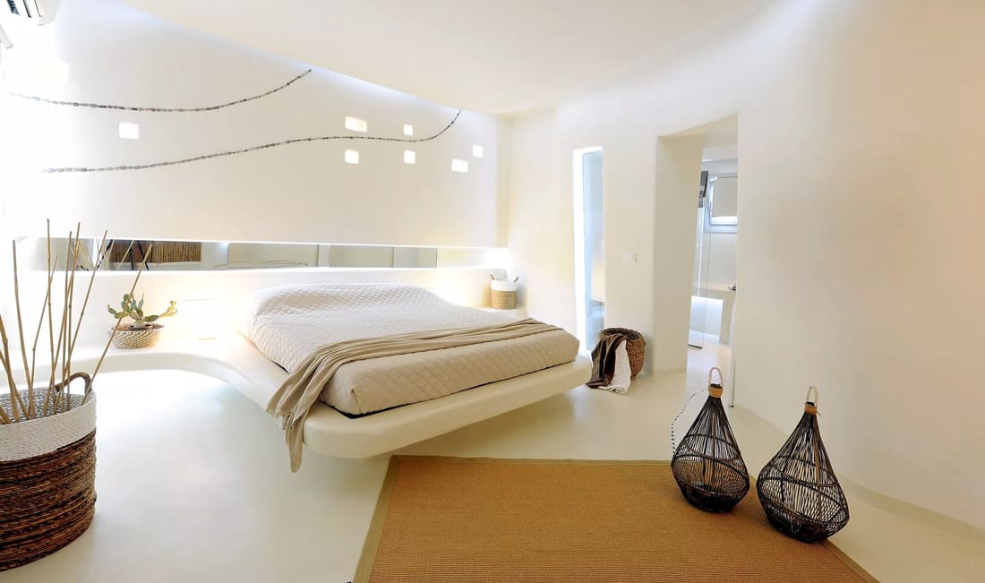 Bedroom with a futuristic design