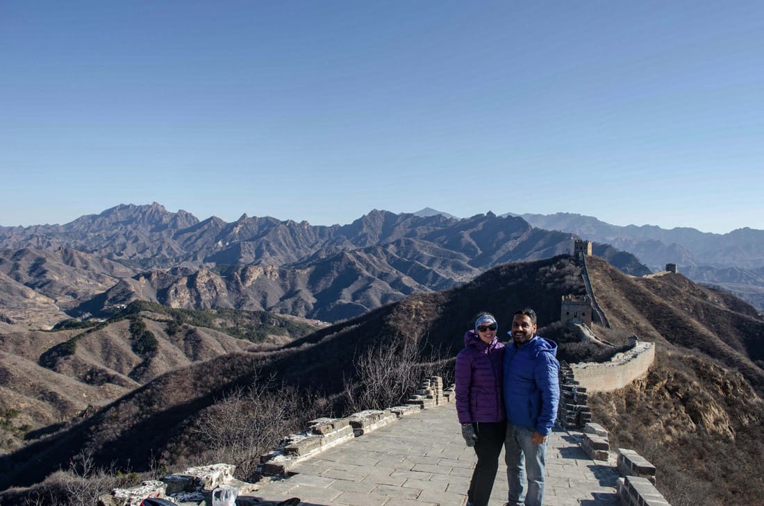 Travelers on the Great Wall