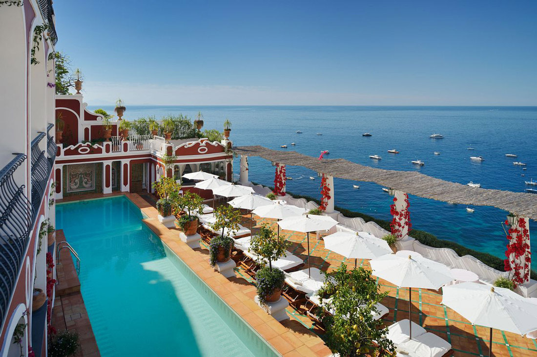 Swimming pool in Positano