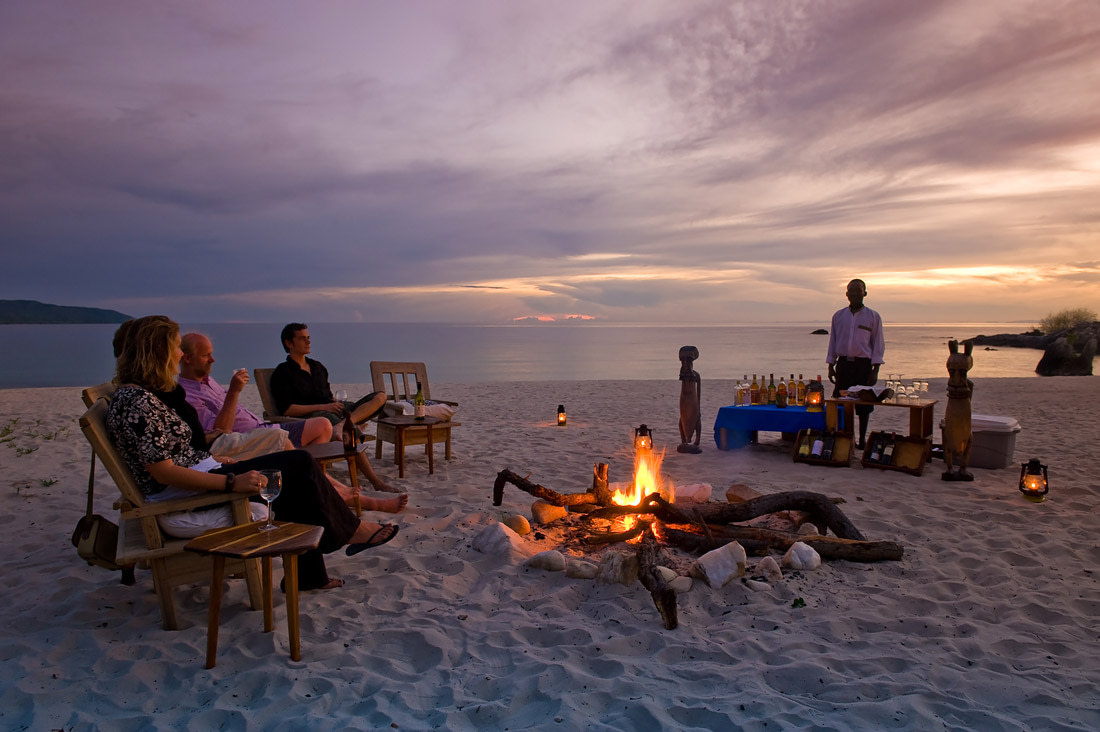 Beach picnic in Mozambique