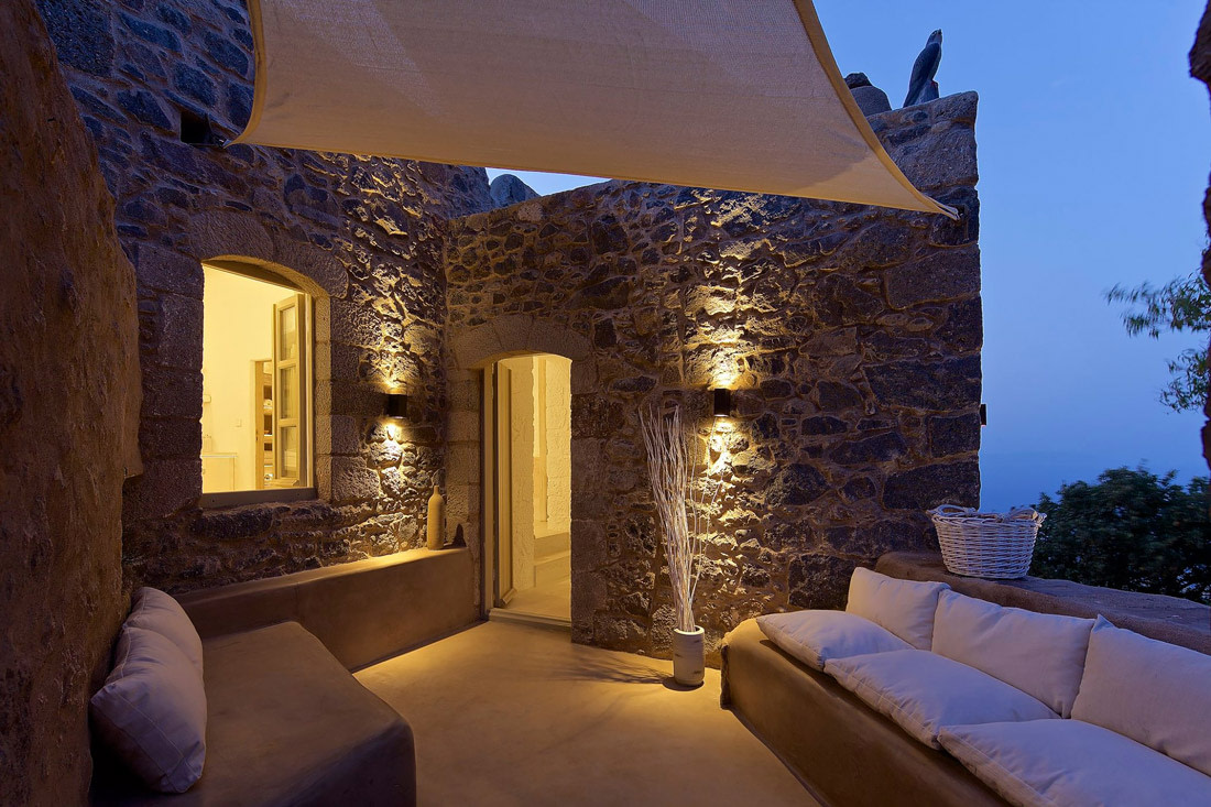 Stone retreat in Greece