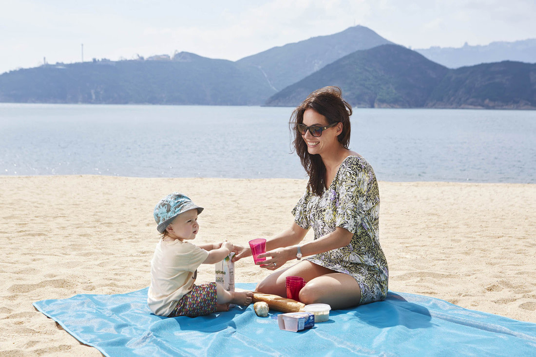 Sandless beach mat