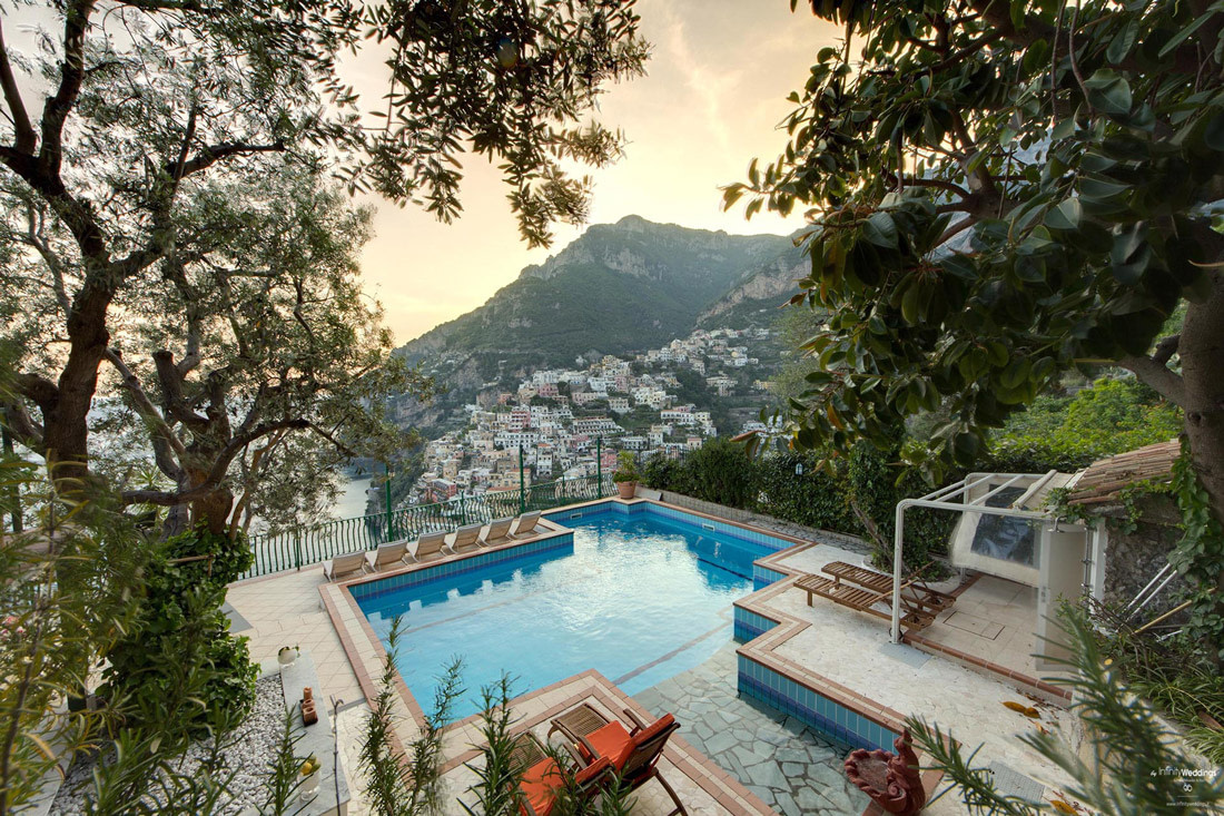 Clifftop villa in Positano