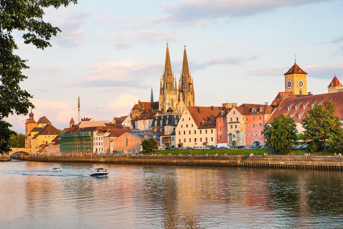 Danube River in Regensburg