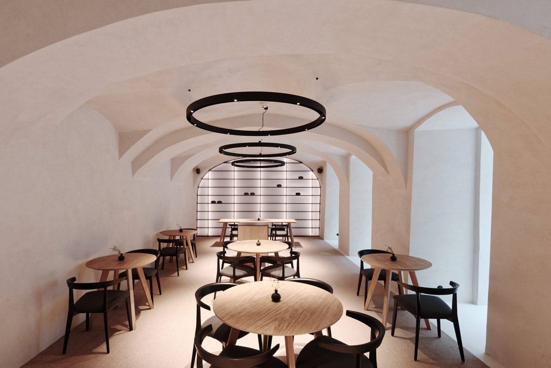 Restaurant designed in Nordic style