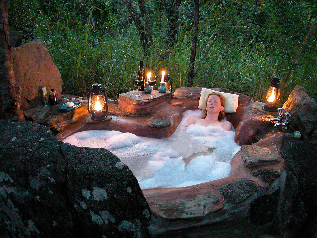 Bathroom in the middle of nature