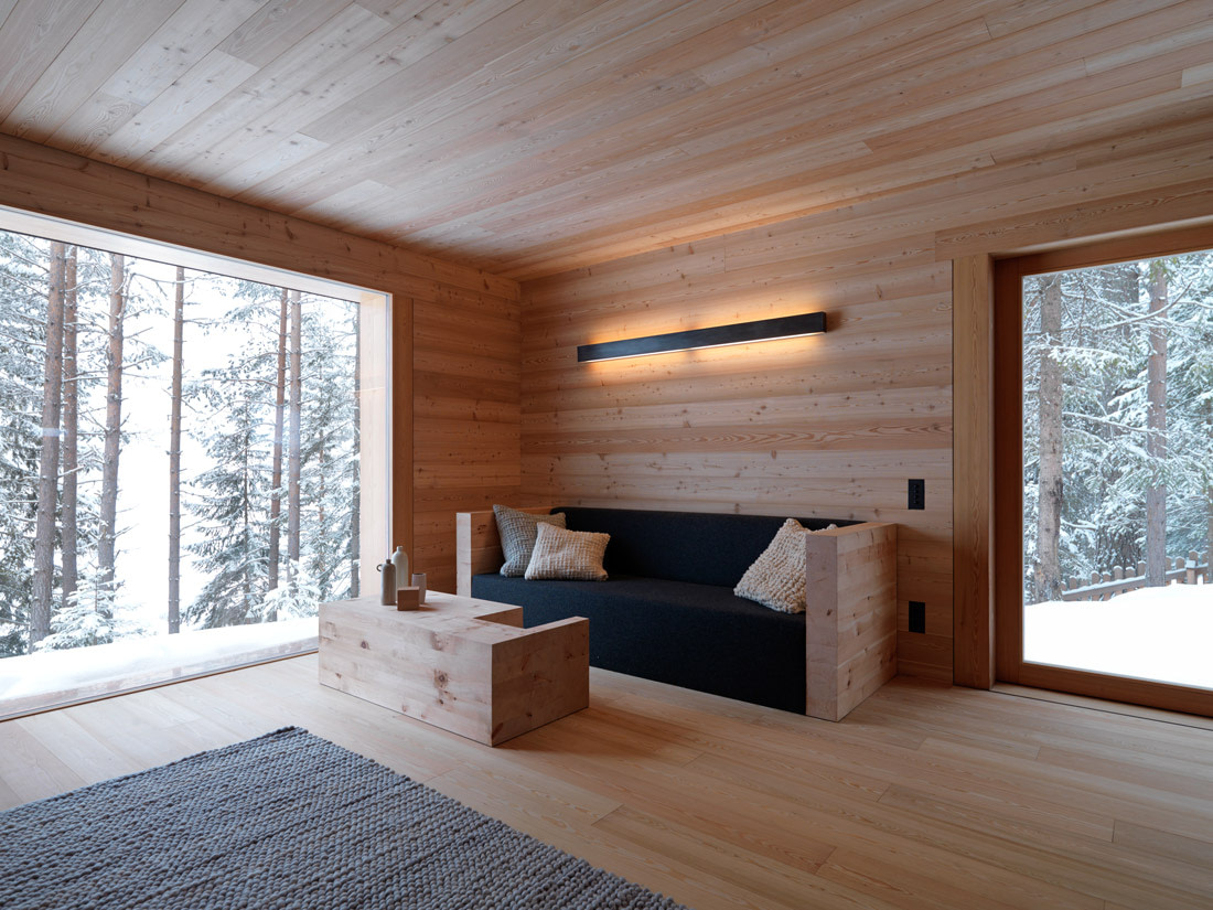 Former Hunter’s Cabin Gets a Minimalist Rustic Makeover in the Dolomites