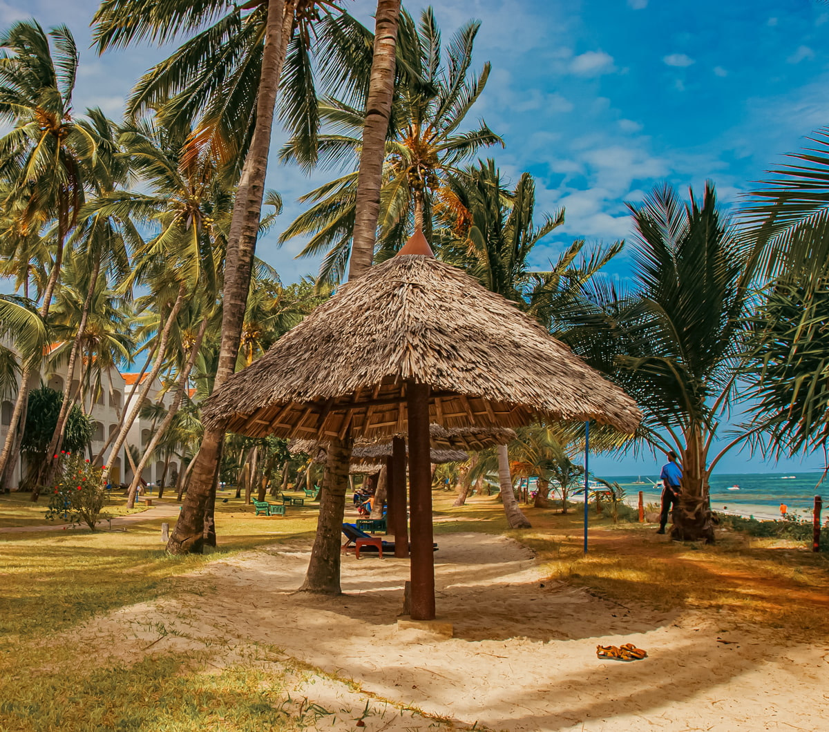 Beach resort in Mombasa