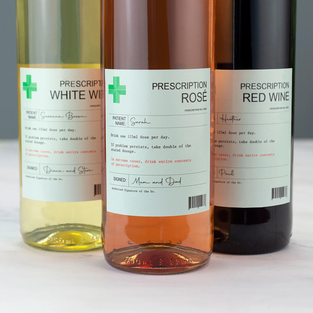 Personalized Prescription Wine Labels