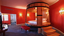 Wine-themed hotel room