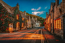 Pretty village in the UK