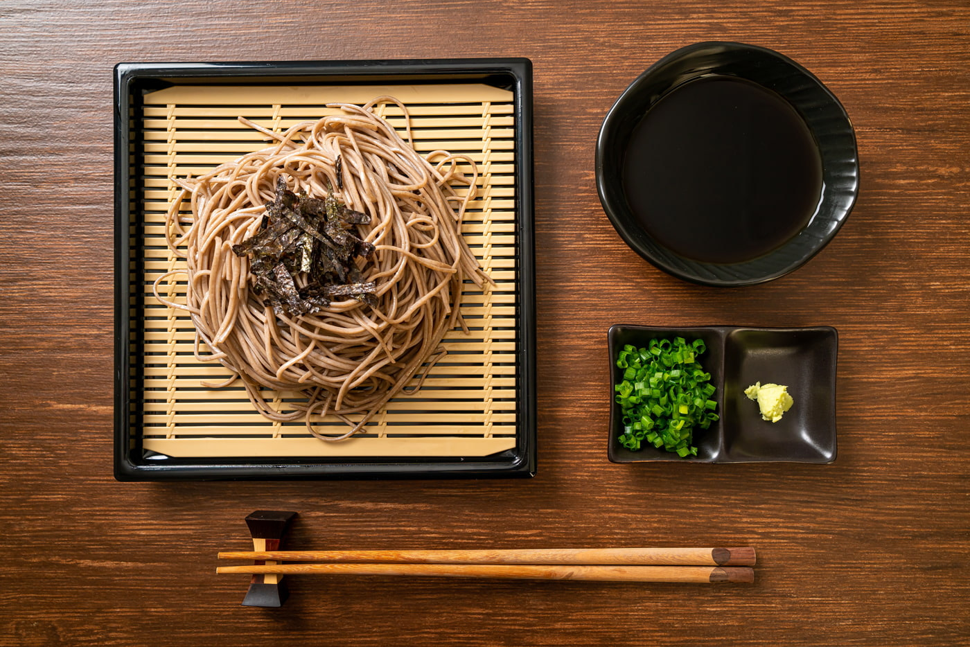 Mori Soba (Japanese buckwheat noodles)