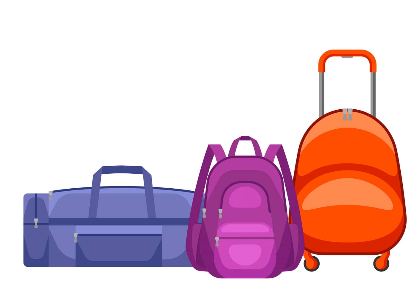 Backpack vs. Duffel vs. Rolling Suitcase
