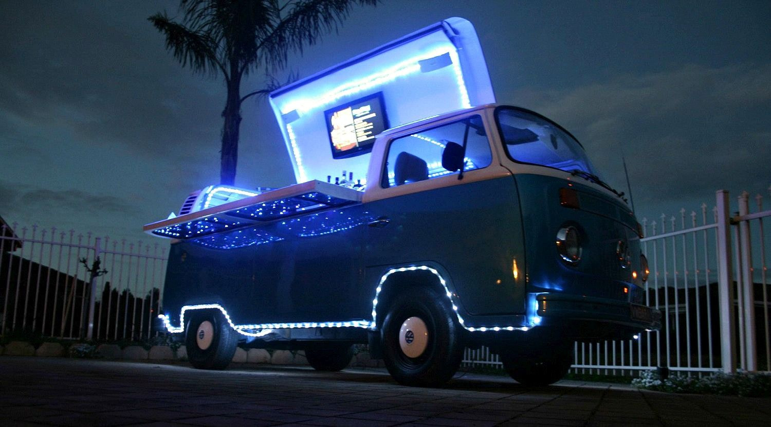 VW Kombi Van Turned Mobile Bar in Adelaide