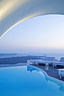 Infinity pool in Santorini