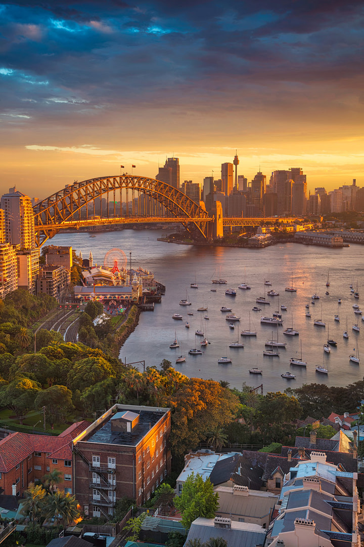 Sydney at sunset