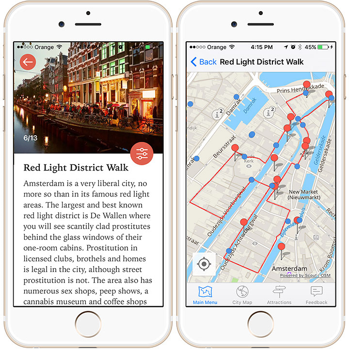 Explore cities by foot with this app