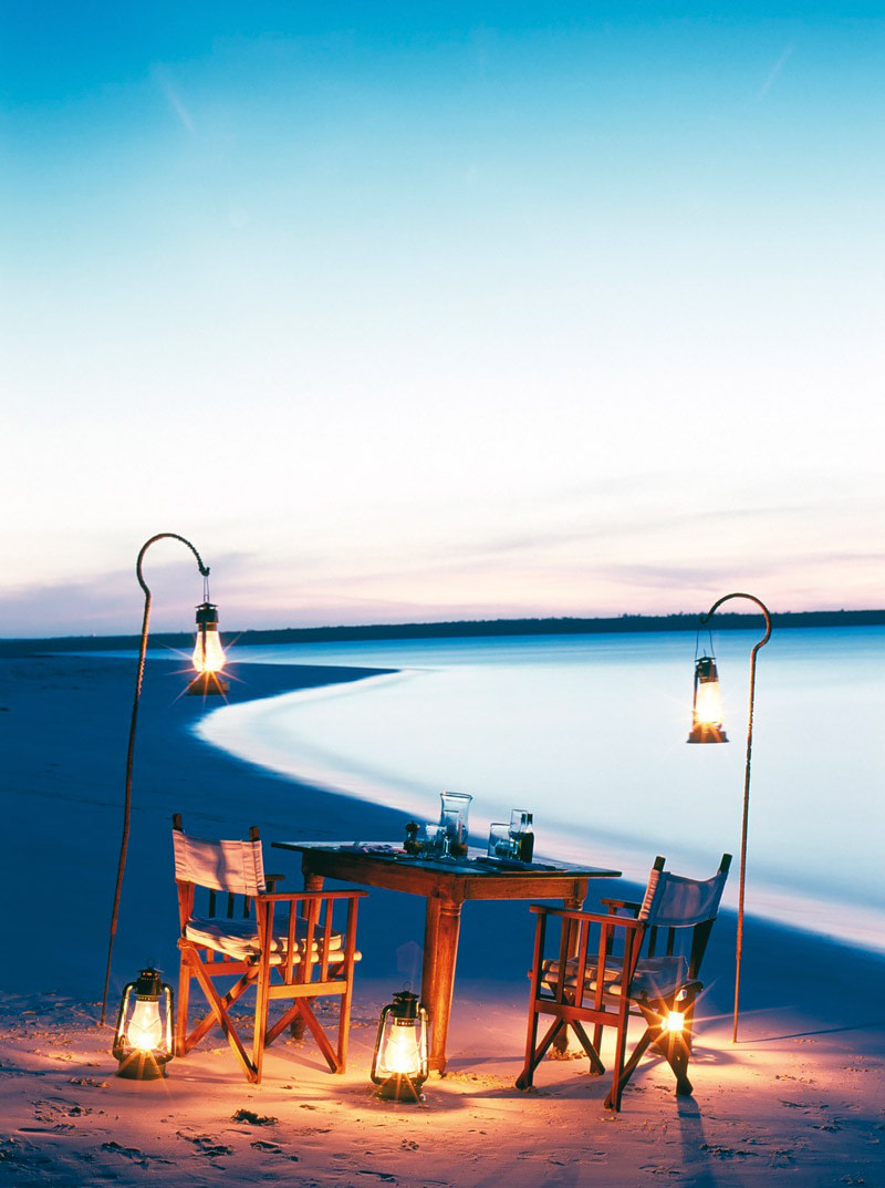 Beach dinner in Zanzibar