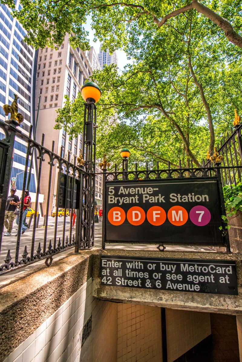 Subway station in Manhattan