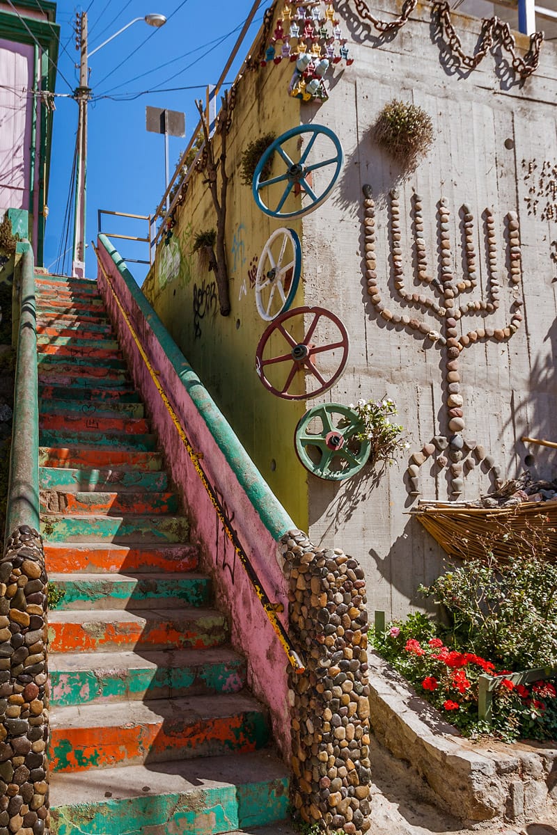 Beautiful street in Valparaiso