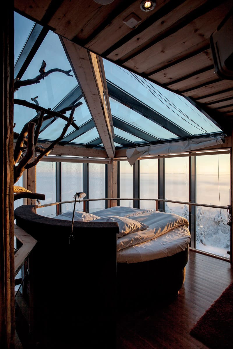 Treehouse bedroom in Finland