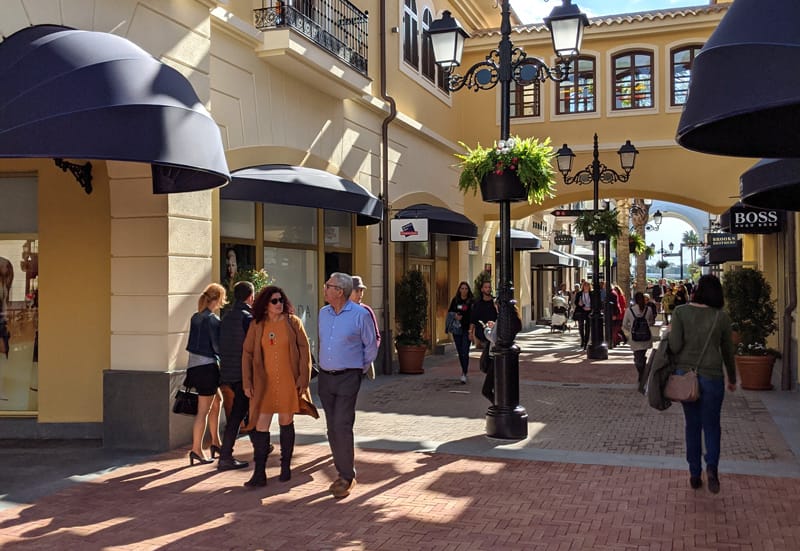Shopping outlet in Europe