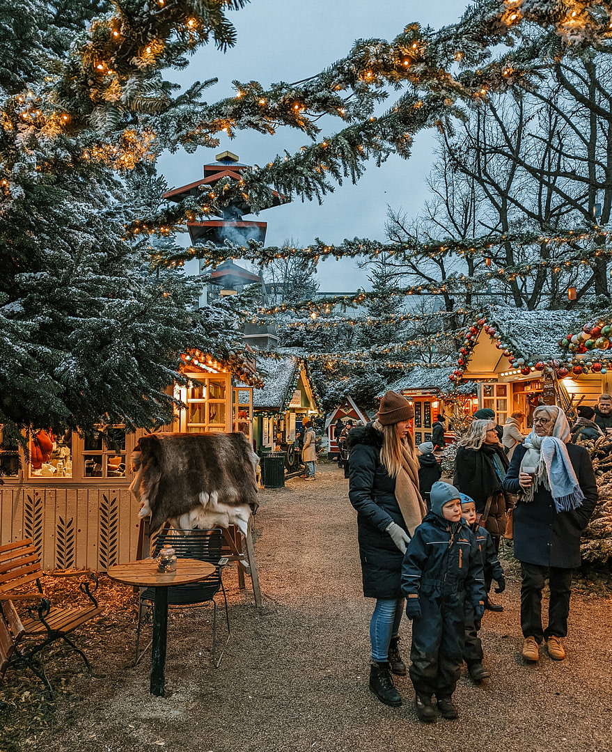 Tivoli Gardens decorated for Christmas