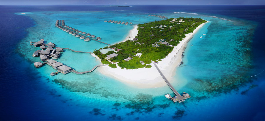 The only resort in the Laamu Atoll