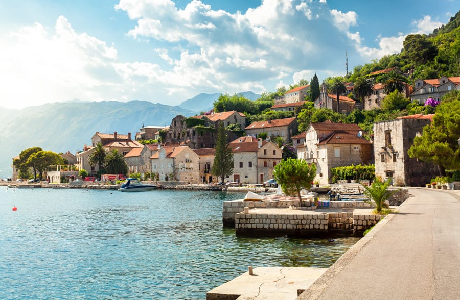 Old town near Bay of Kotor