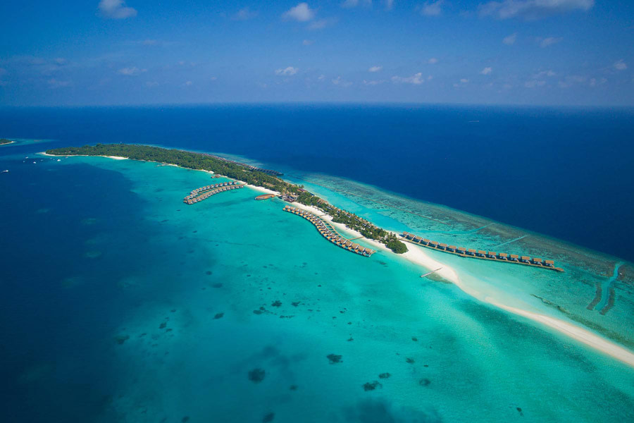 Aerial photography in Maldives