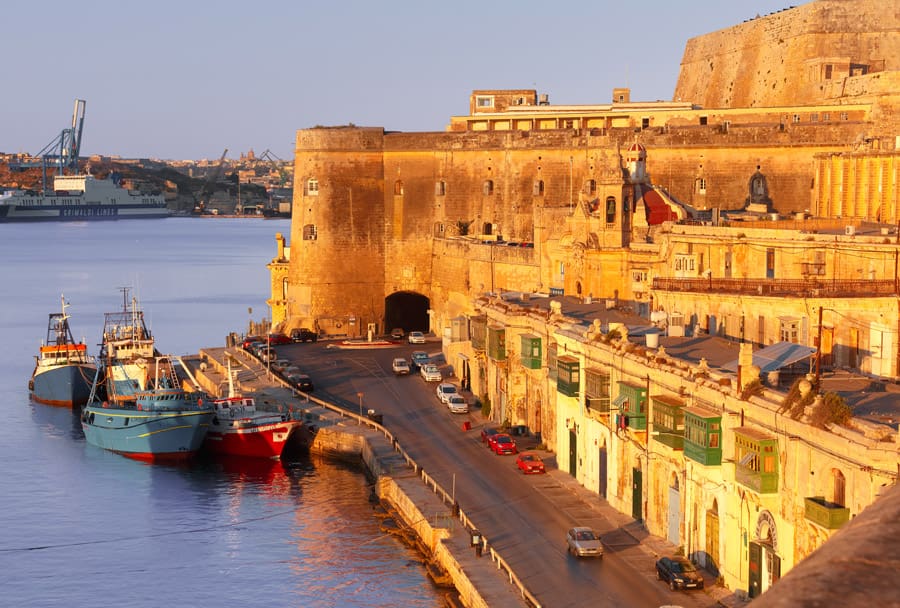Seaside city in Malta