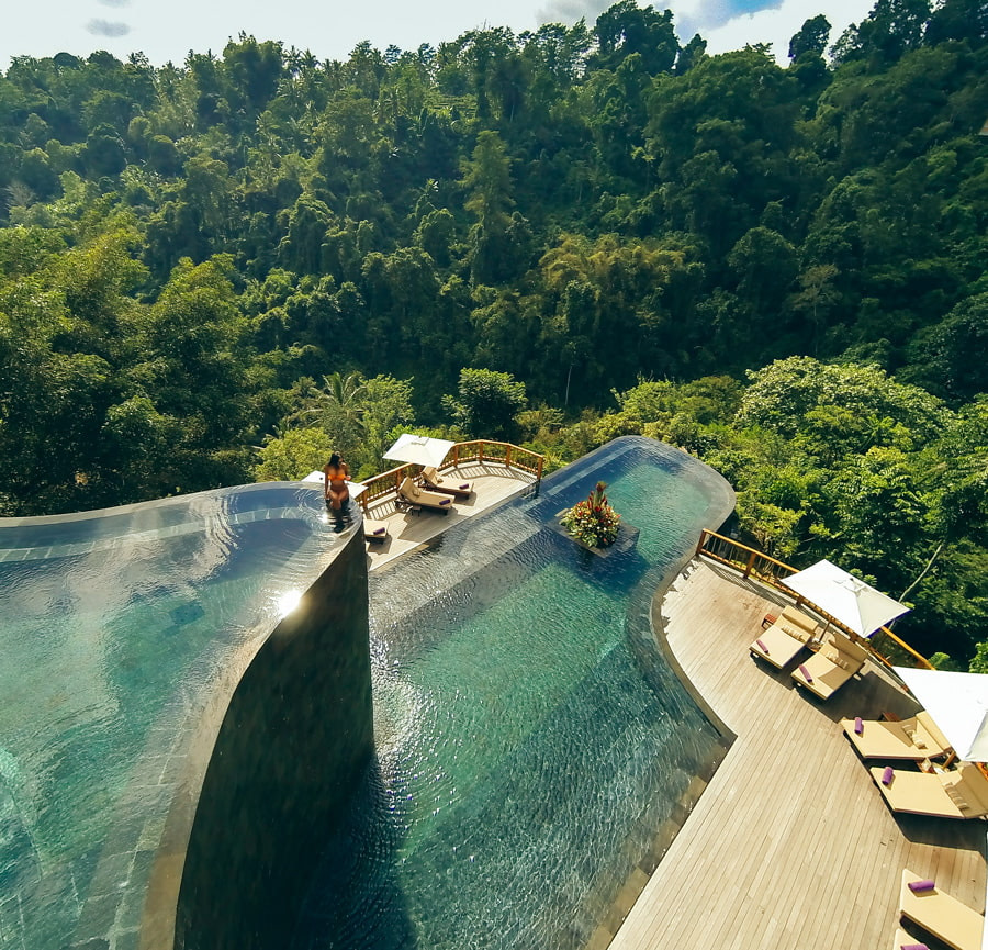 Most famous swimming pool in Bali