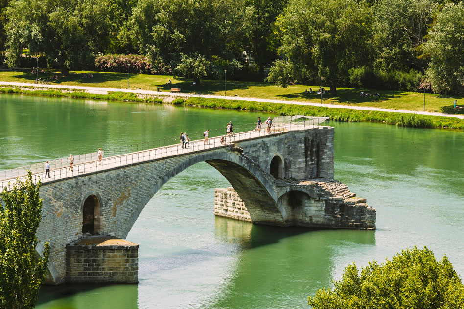 Unfinished bridge in Avignon