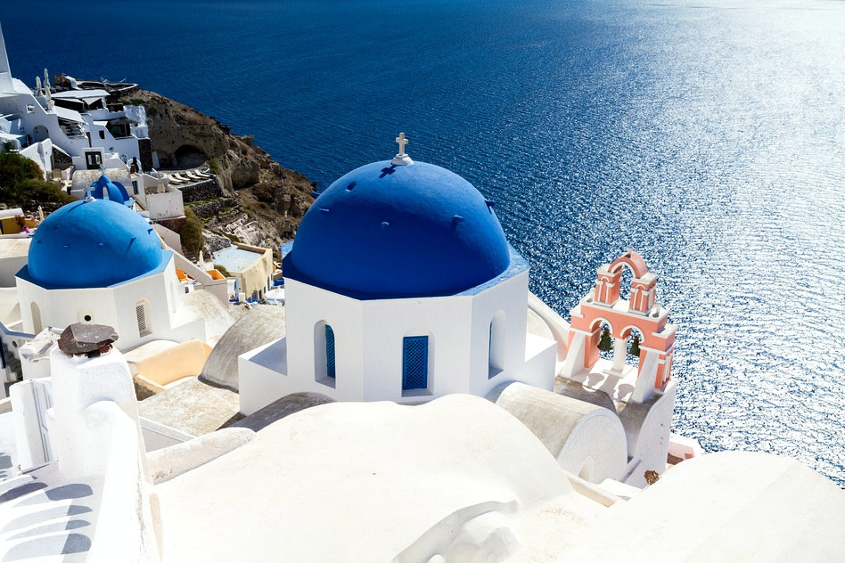 Santorini, Greece Narrow streets, Cyclades architecture hotels