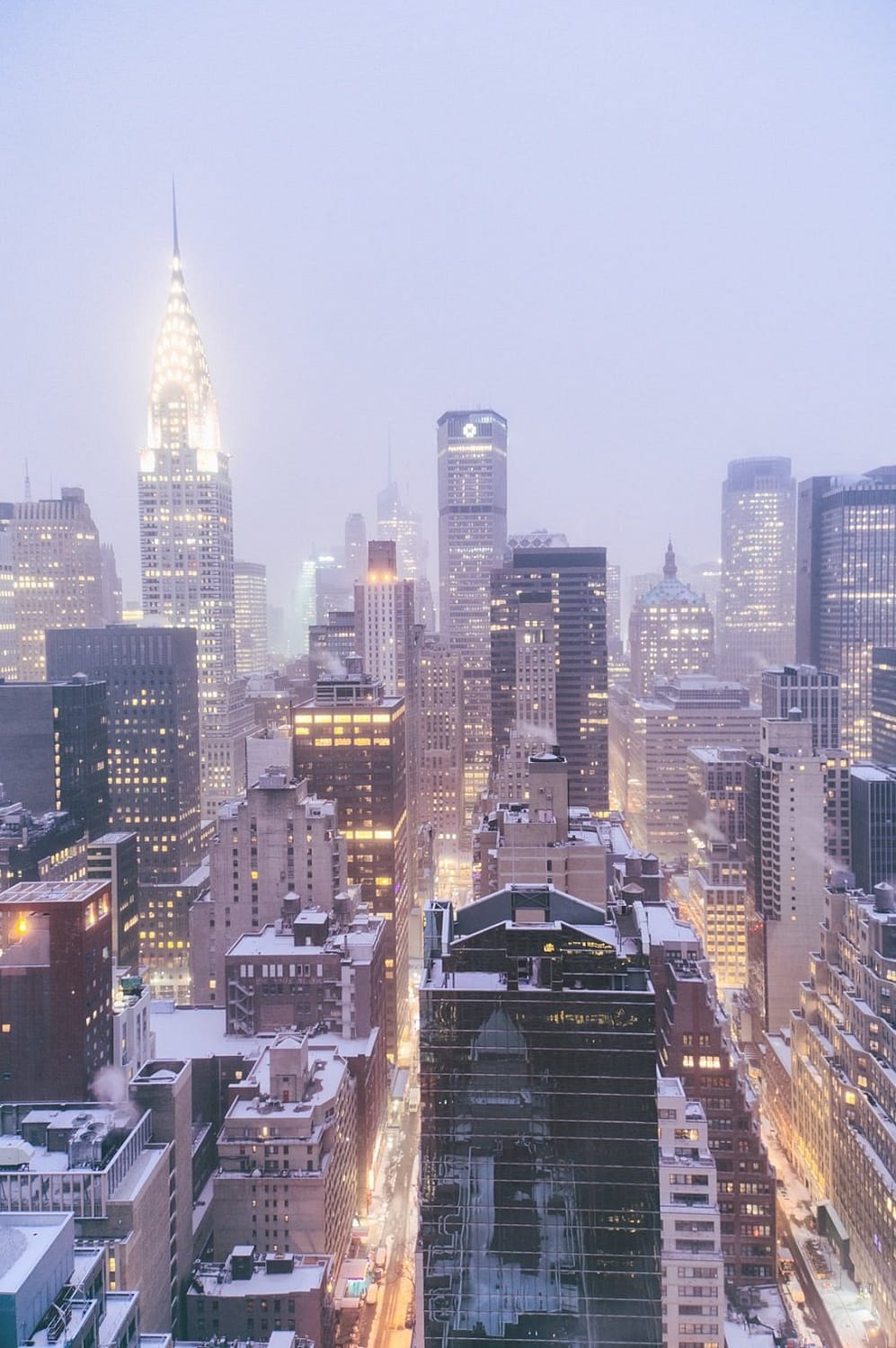 NYC Skyline in Winter