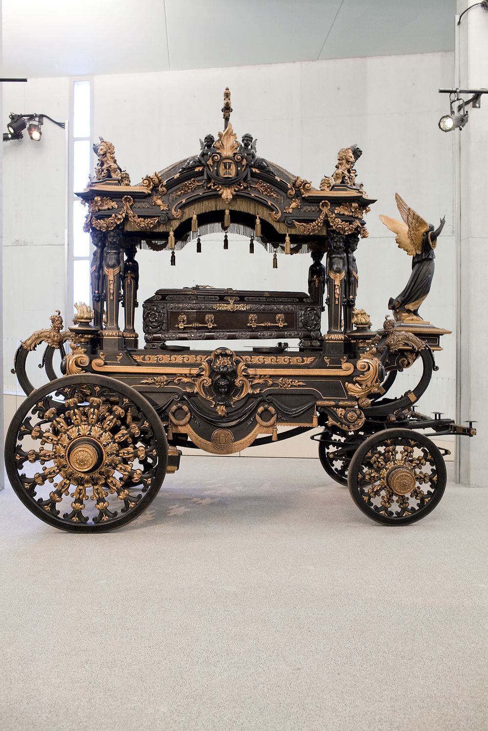 Old funeral carriage