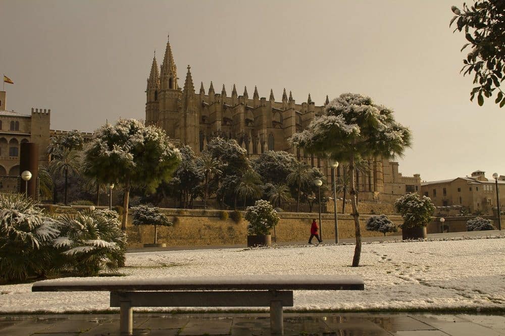 Snow in Palma de Mallorca