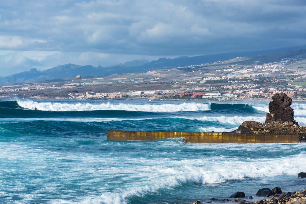 Surf spot in Tenerife