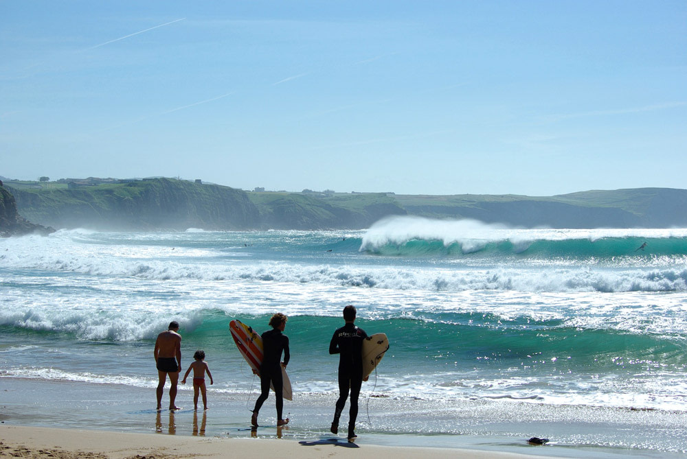 Surfing in Spain