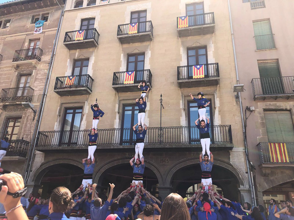 Casteller performance in Catalonia