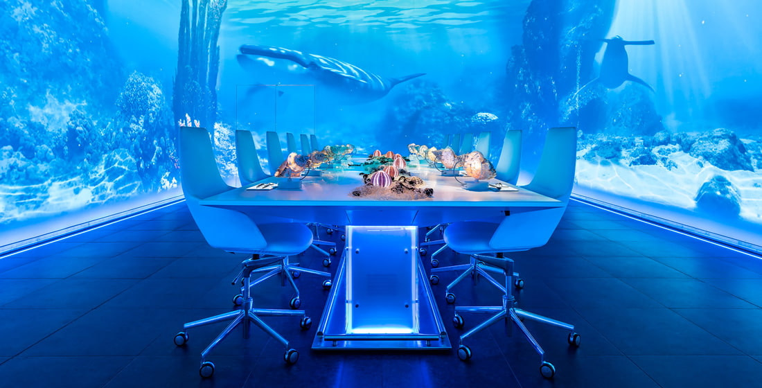 Futuristic restaurant design